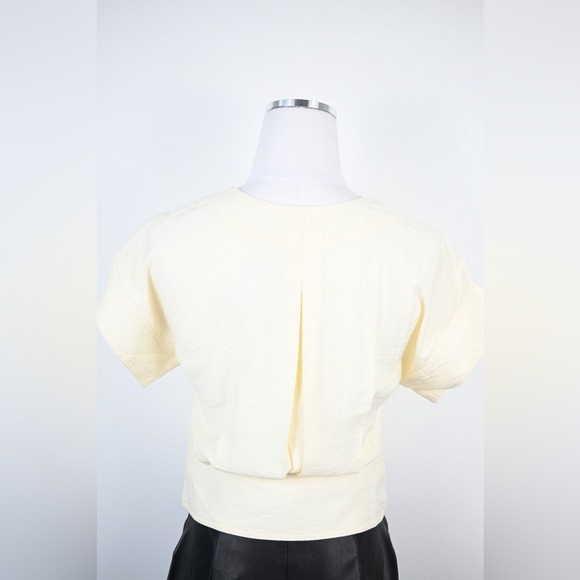 Madewell Pleated Short Sleeve Blouse NWT - Picture 9 of 9